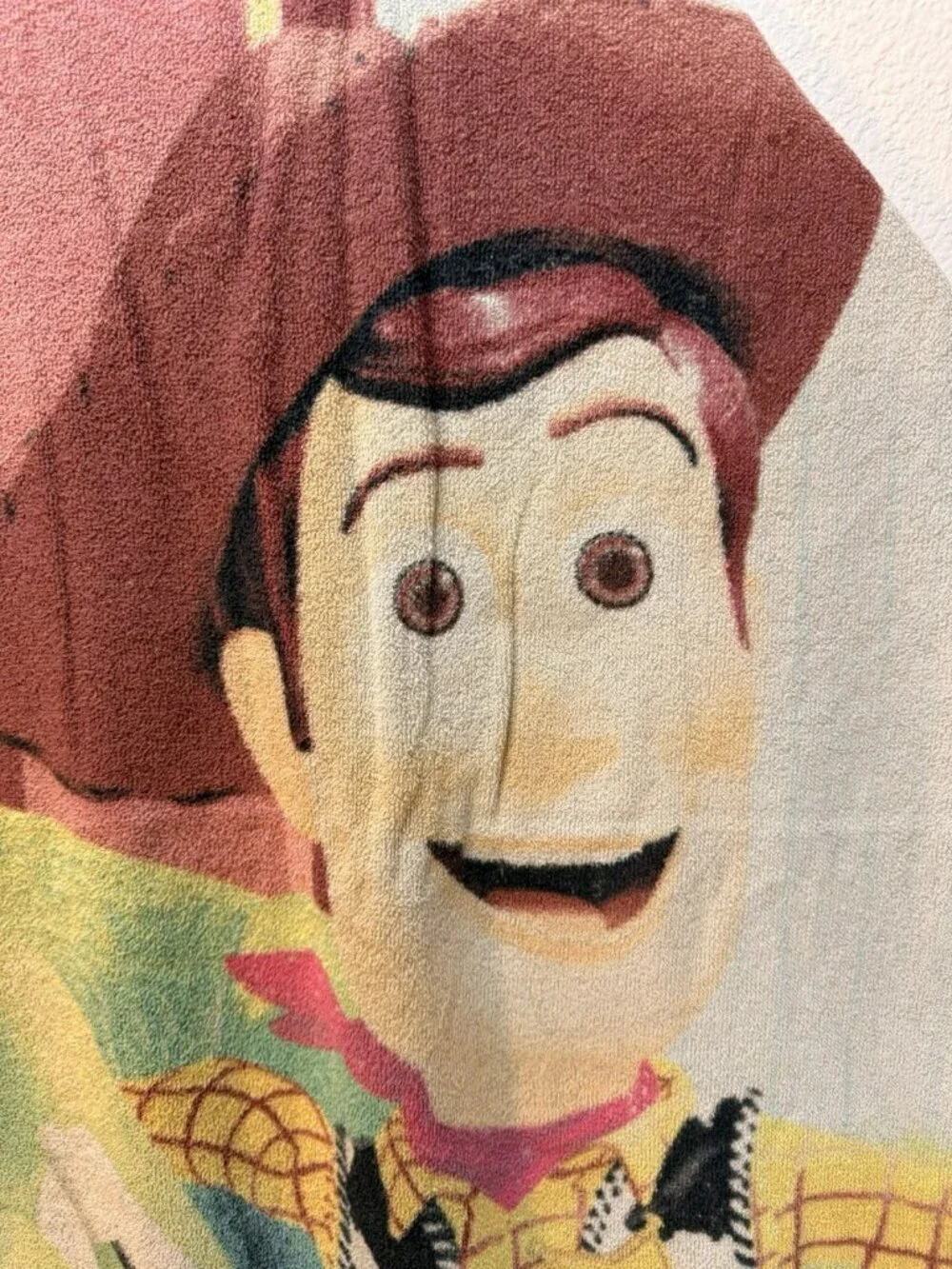 Toy Story Vintage 90's Disney Store Pixar Beach Towel Toys In Action 54” X 29”